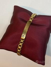 Bracciale in oro da uomo con diamante