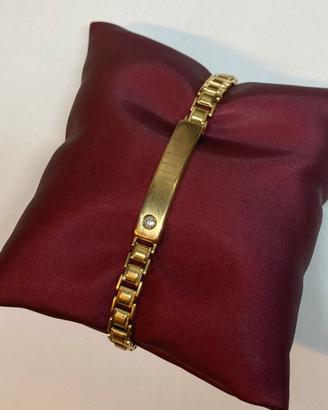 Bracciale in oro da uomo con diamante