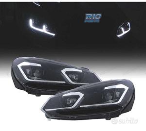 FARI VOLKSWAGEN VW GOLF 6 08-13 LOOK ARGENTO GOLF 