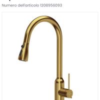 rubinetto con miscelatore da cucina dorato