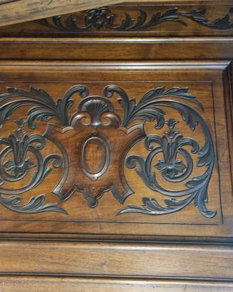 2 Letti Singoli Antichi Intarsiati - Già Smontati