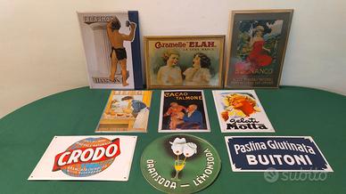 TARGHE IN FERRO PUBBLICITA' D'EPOCA-PRIMO GRUPPO