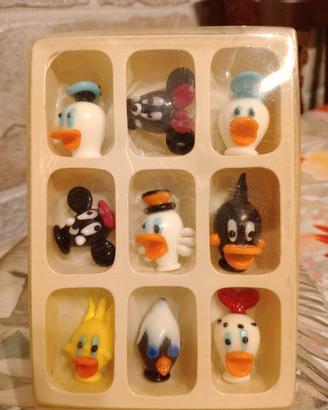 Set 9 Miniature personaggi  disney in Vetro