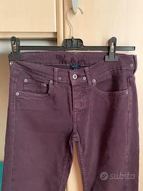 Pantaloni jeans viola woolrich - taglia S