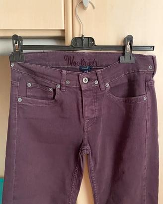 Pantaloni jeans viola woolrich - taglia S