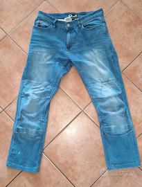 Pantaloni moto jeans Ok taglia 48 con protezioni 