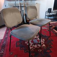 SEDIE ELEGANTI IN VELLUTO LISCIO PARI AL NUOVO