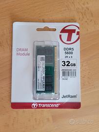 Transcend DDR5 RAM 32GB 5600MHz SODIMM Notebook