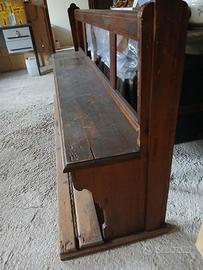 Antica PANCA da CHIESA in LEGNO