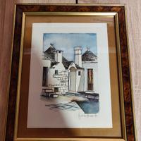 quadro acquarello firmato 