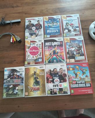 Nintendo Wii completa di giochi e accessori 