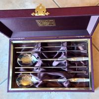 Set posate coreane 18/10+24K gold