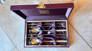 Set posate coreane 18/10+24K gold