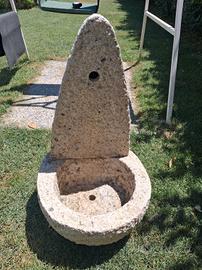 Fontana da giardino in marmo