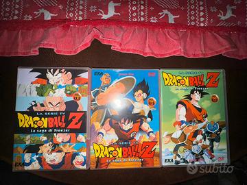 3 DVD Dragon Ball Z, “La saga di Freezer”.