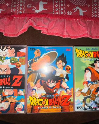 3 DVD Dragon Ball Z, “La saga di Freezer”.