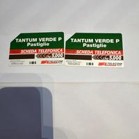 Scheda telefonica telecom  Tantum Verde rarissima