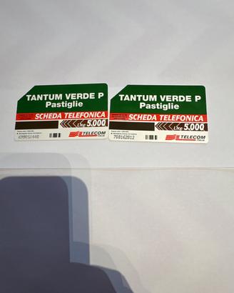 Scheda telefonica telecom  Tantum Verde rarissima