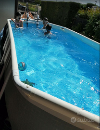 PISCINA 400x200x100+SCALA+POMPA+RISCALDATORE