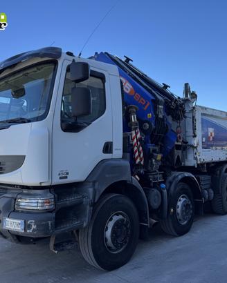 Renault Kerax con gru Pm 65 cestello ribaltabile 2