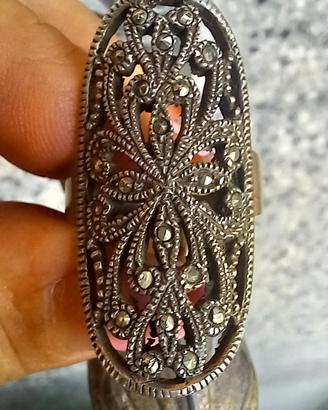 anello vintage in argento 925