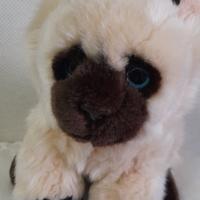 Peluche Cucciolo di Gatto Siamese Vintage 
