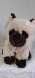 Peluche Cucciolo di Gatto Siamese Vintage 