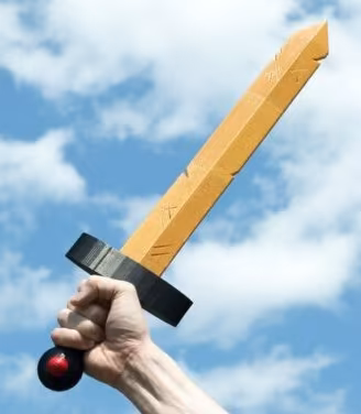 Golden Sword Adventure Time spada Cosplay 3D
