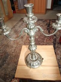 Candelabro a 3 fuochi in peltro 96%