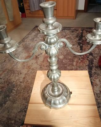Candelabro a 3 fuochi in peltro 96%