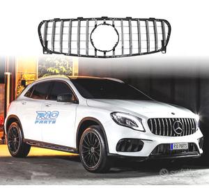 GRIGLIA MERCEDES GLA X156 17- CROMATA NERA LOOK AM