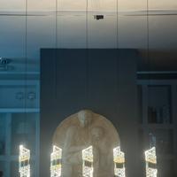 Lampadario a sospensione con cristalli di design