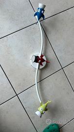 Plafoniera a 3 luci colorata – design pesciolini