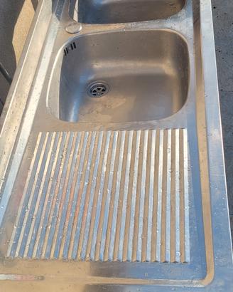 lavello doppia vasca con sgocciatoio a sx