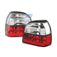FANALI PER VOLKSWAGEN VW GOLF 3 91-97 ROSSO BIANCO
