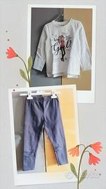Completo felpa + leggings OVS Kids 4/5 anni
