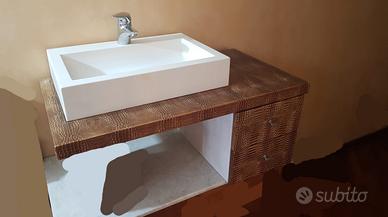 Arredo con Piano , Lavabo, Cassetti e Specchio