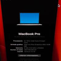 Macbook Pro 2017 13'' Touchbar Buone Cond. LEGGERE