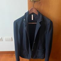 Giacca monopetto in cotone blu Sun68 tg. L