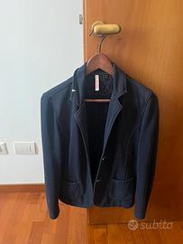 Giacca monopetto in cotone blu Sun68 tg. L