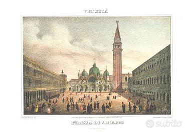 Serie di 16 stampe prints di Venezia