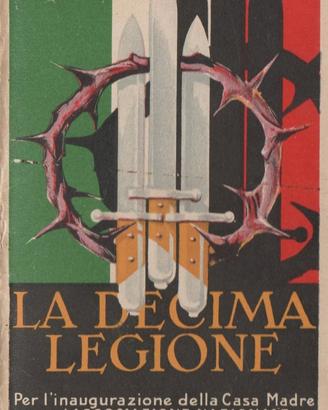 Lotto con custodia LA DECIMA LEGIONE 1928 e.f. VII