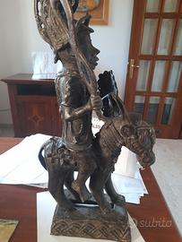 Cavaliere bronzo ife benin Nigeria arte africana