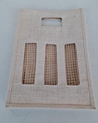 borsa portabottiglie vini 