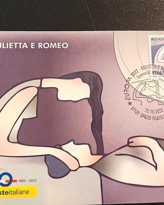 Cartolina Filatelica Giulietta e Romeo EUROPA 2022