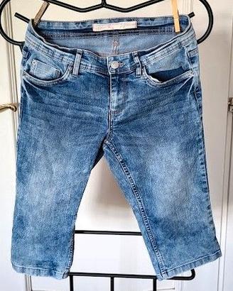 bermuda jeans vita bassa