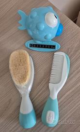spazzola e pettine + termometro da bagno chicco