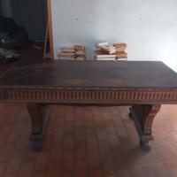 Tavolo rettangolare in legno antico