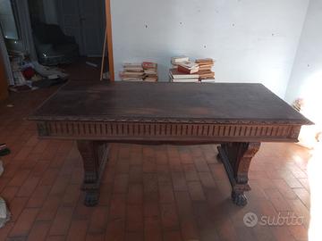 Tavolo rettangolare in legno antico