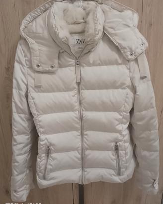 Piumino Zara Bianco TAGLIA S da donna